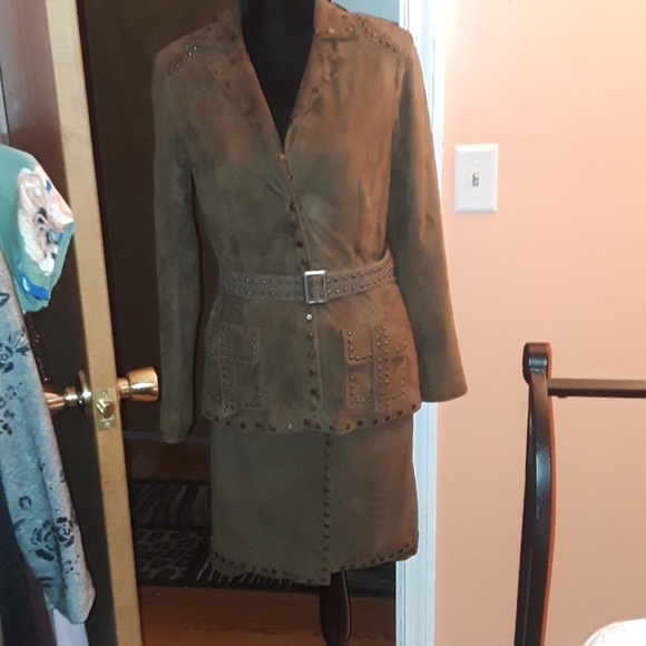 VS2 VAKKO 100%goat leather wms suit - Picture 1 of 7